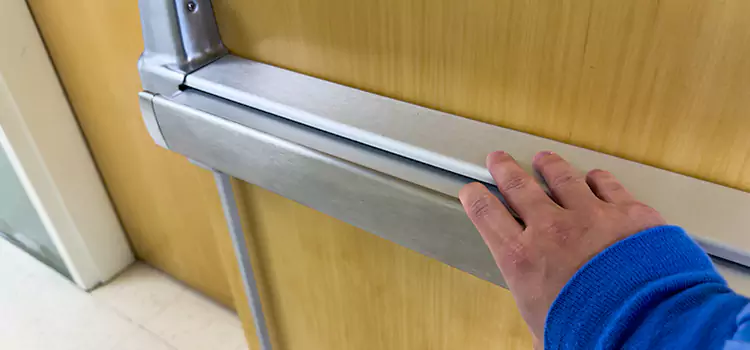 Installing a Push Bar on a Door Matthews